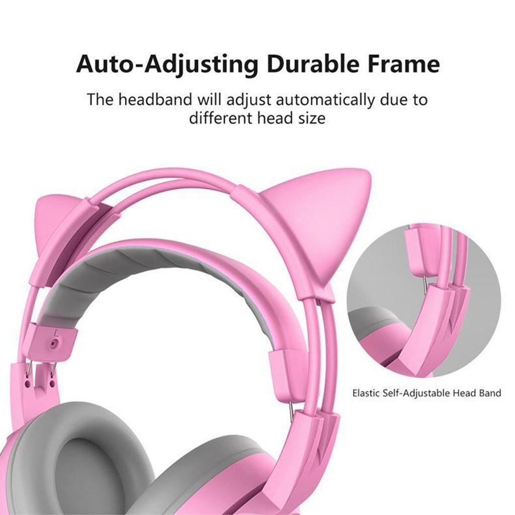 Headset 3.5mm Adjustable Headband Earphones Ear-Cup for Phone PC