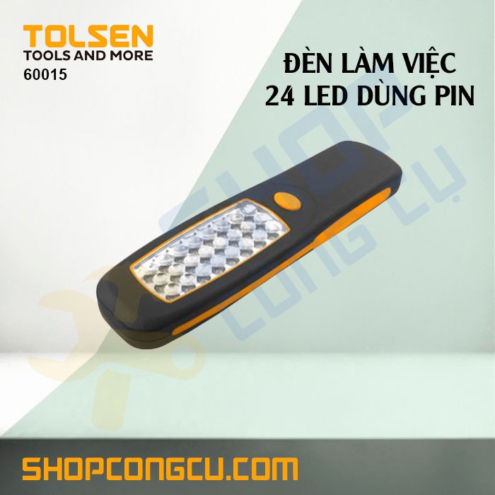 Đèn làm việc 24 led dùng pin Tolsen 60015