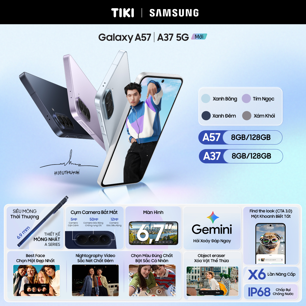 Điện Thoại Samsung Galaxy A57 5G ( 8GB/128GB) - Hàng Chính Hãng