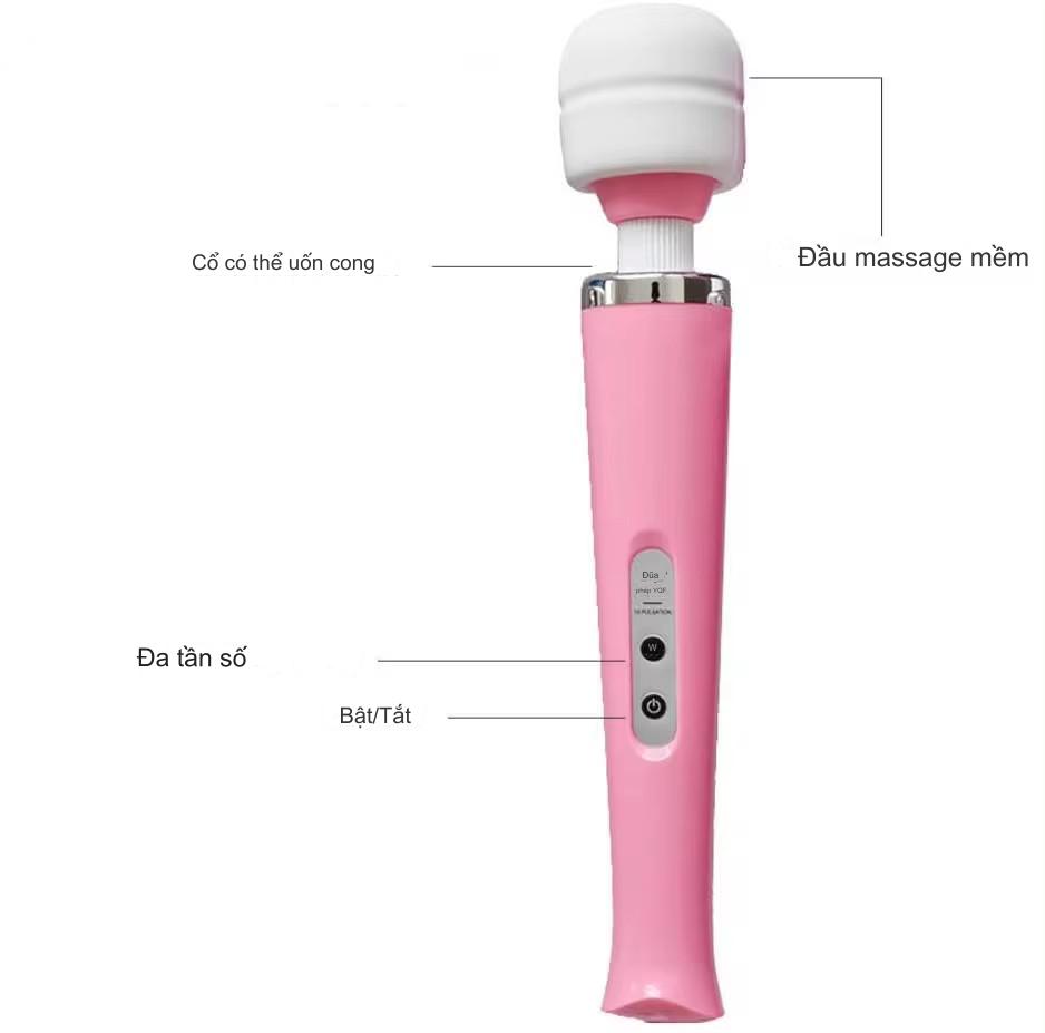 (Loại sạc Pin) Máy Massage Cầm Tay 1 Đầu THFA 10 Chế Độ Massage