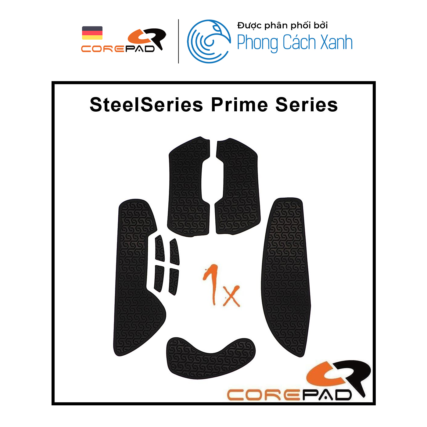 Bộ grip tape Corepad Soft Grips - SteelSeries Prime Series - Hàng Chính Hãng