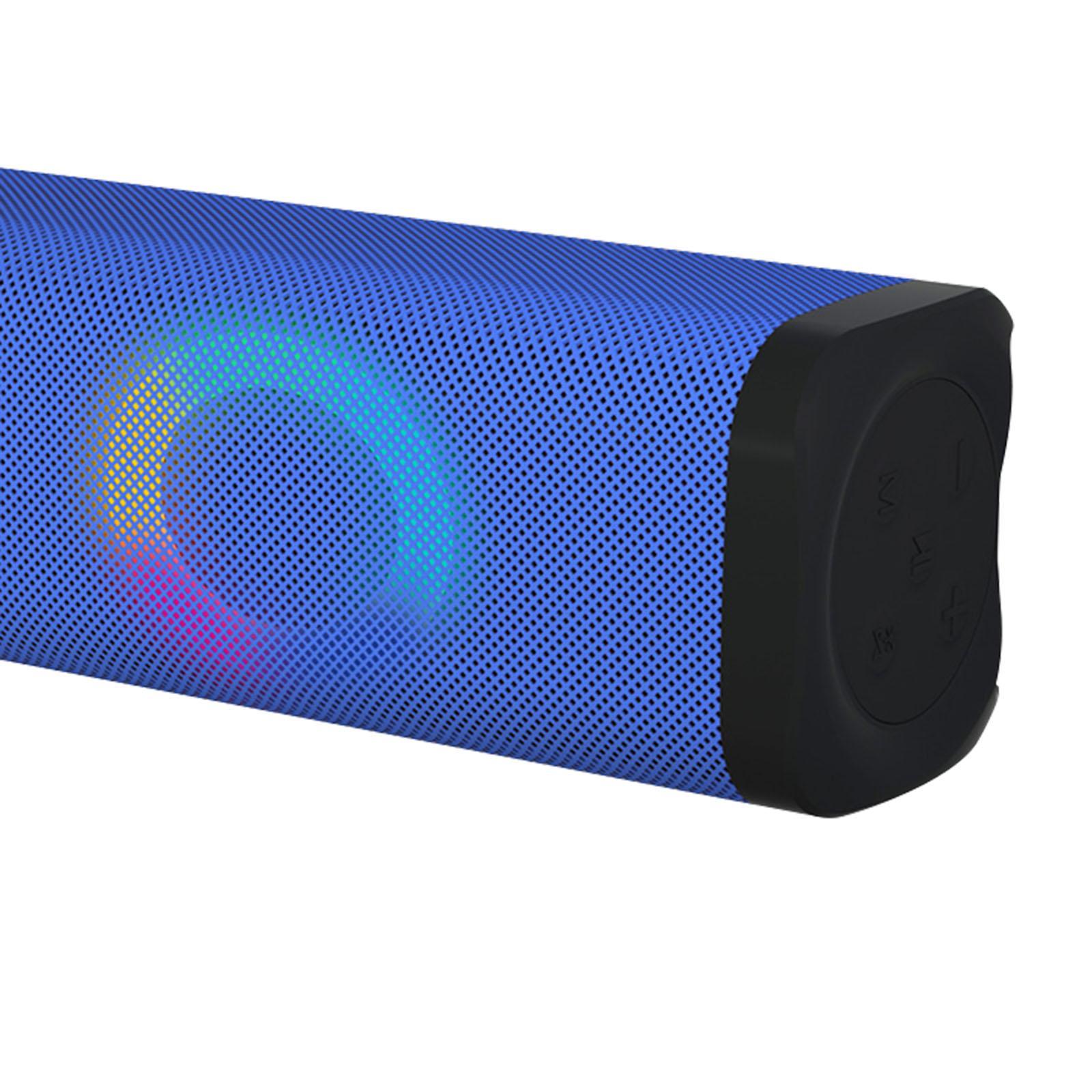 Wireless Sound Bar USB Powered Desktop Speaker for Cellphones Tablet Grb Blue