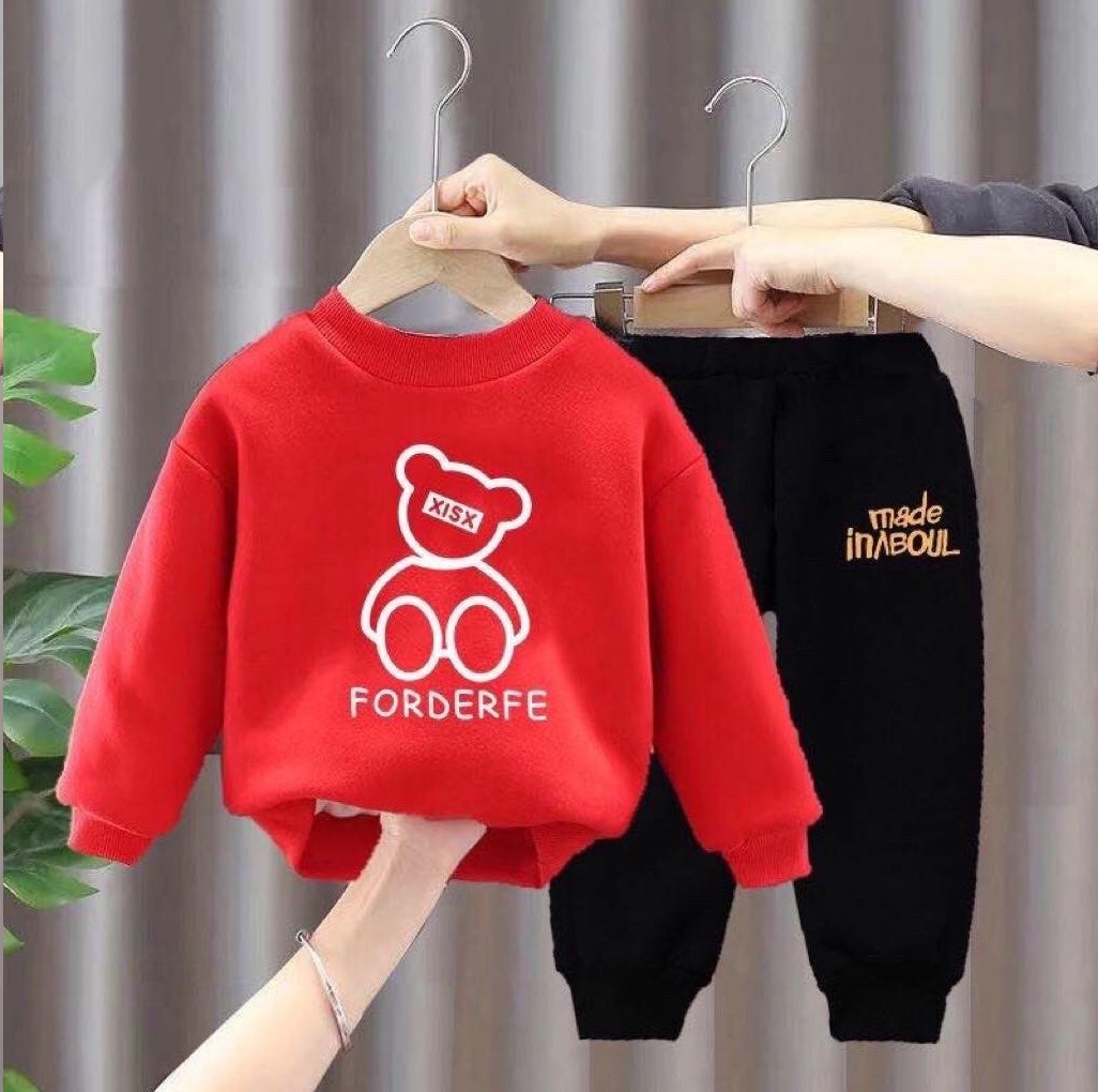 Bộ nỉ bông mềm ấm siêu xinh cho bé