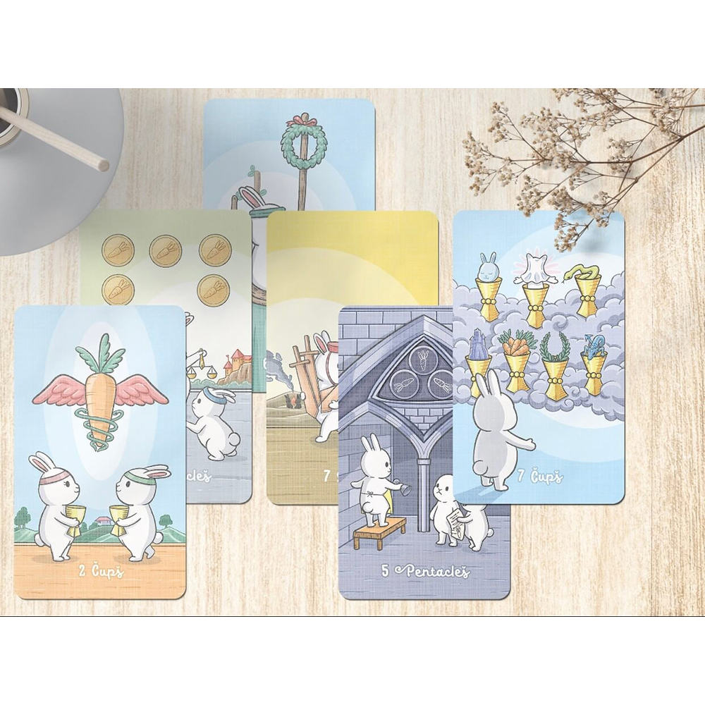 Bộ Bài Chubby Bun Tarot 78 Lá Đá Thanh Tẩy