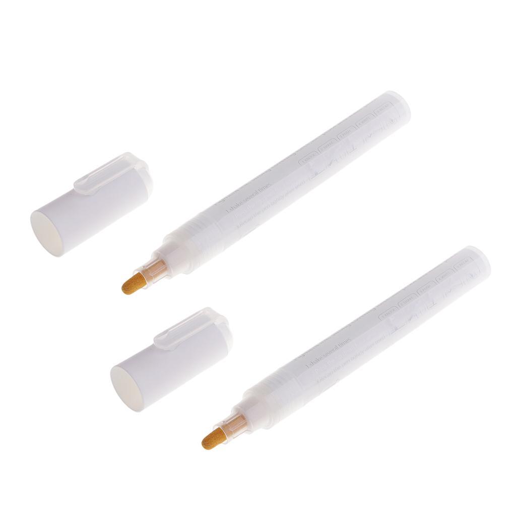 2 Pcs Acrylic Paint Markers Pen Art Permanent Paint Pens For Painting Craft