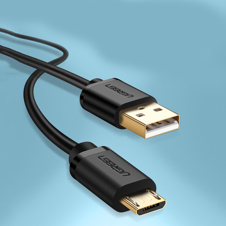 Cáp Sạc Micro USB Mạ Vàng Dài 0,5m Chính Hãng Ugreen 10835 - Hàng Chính Hãng