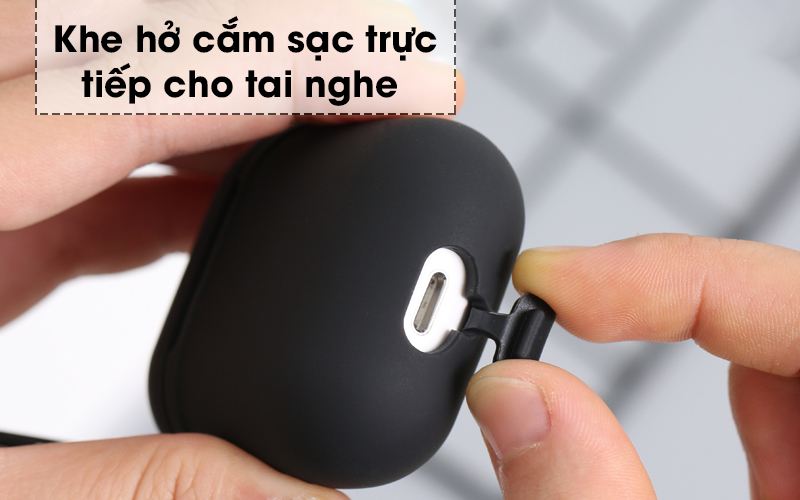 Vỏ bảo vệ bao đựng tai nghe case airpods 1, 2 chống va đập