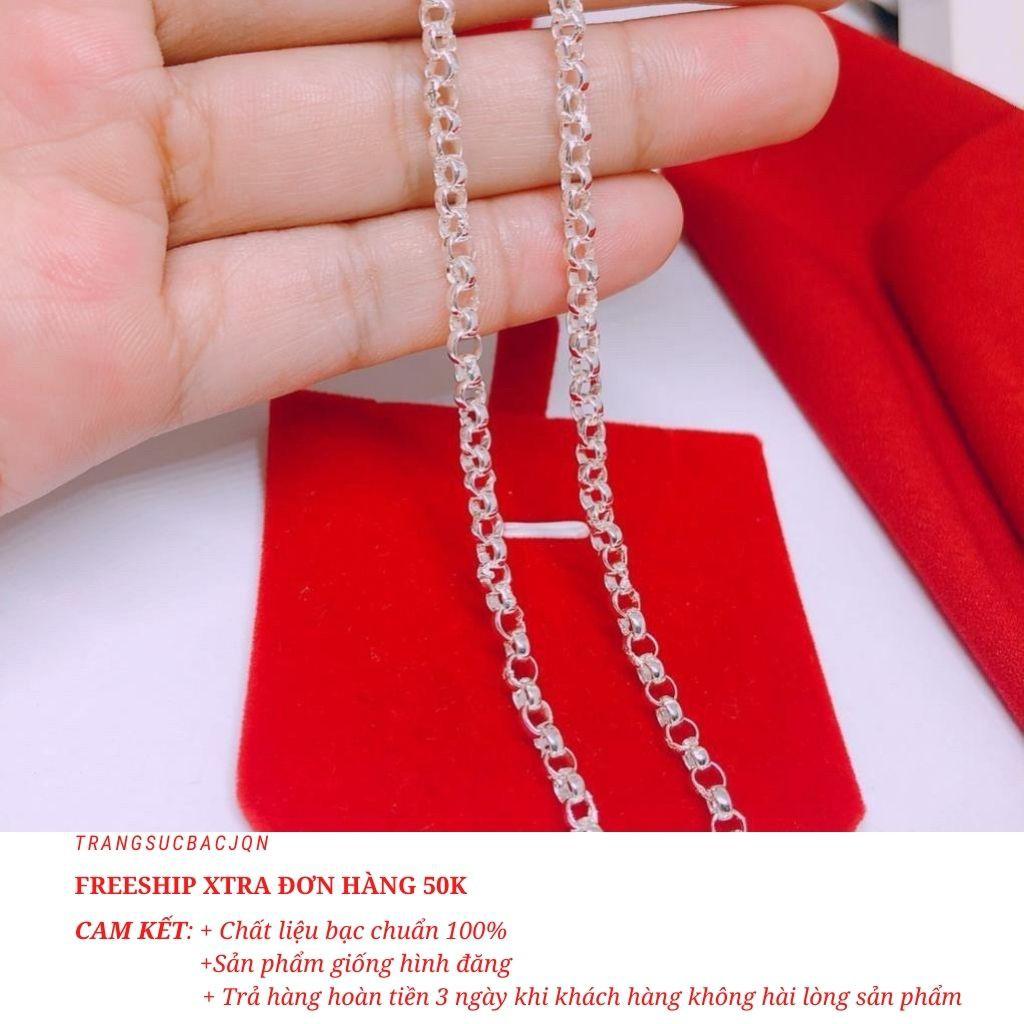 Dây chuyền bạc cho bé trai chuẩn bạc ta hơn 3 chỉ