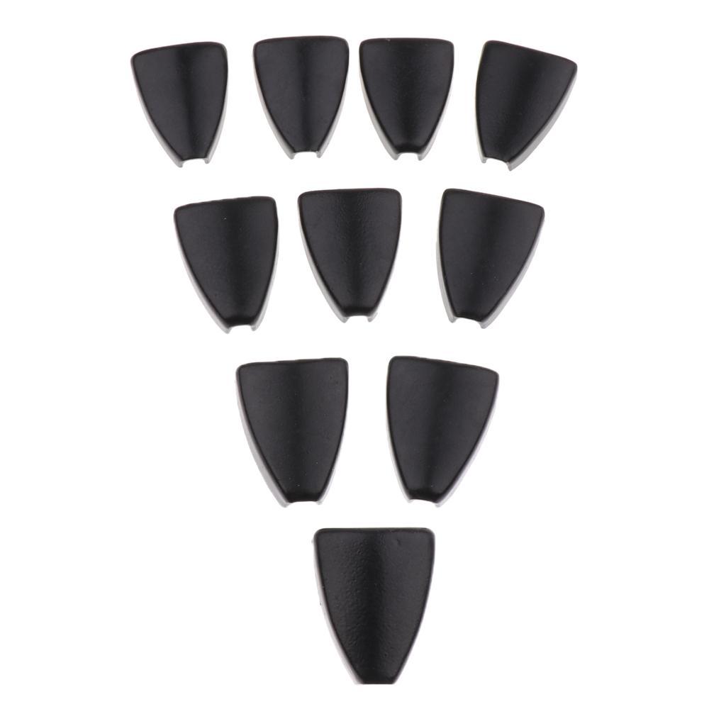 2X 10pcs Black Iron Drum Claw Hook 6.3mm Hole for Bass Snare Drum Parts