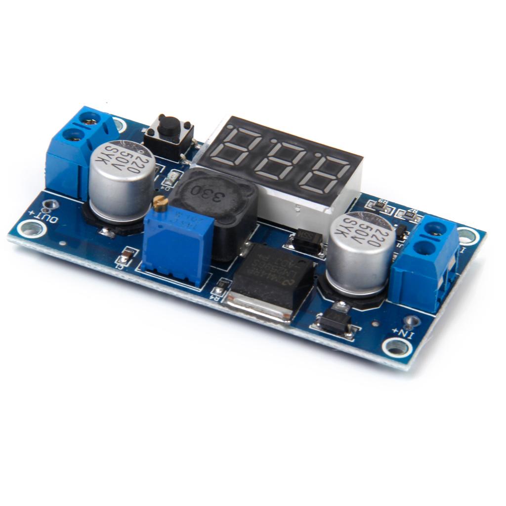 Adjustable Step-down DC-DC Power Module with Voltmeter Display