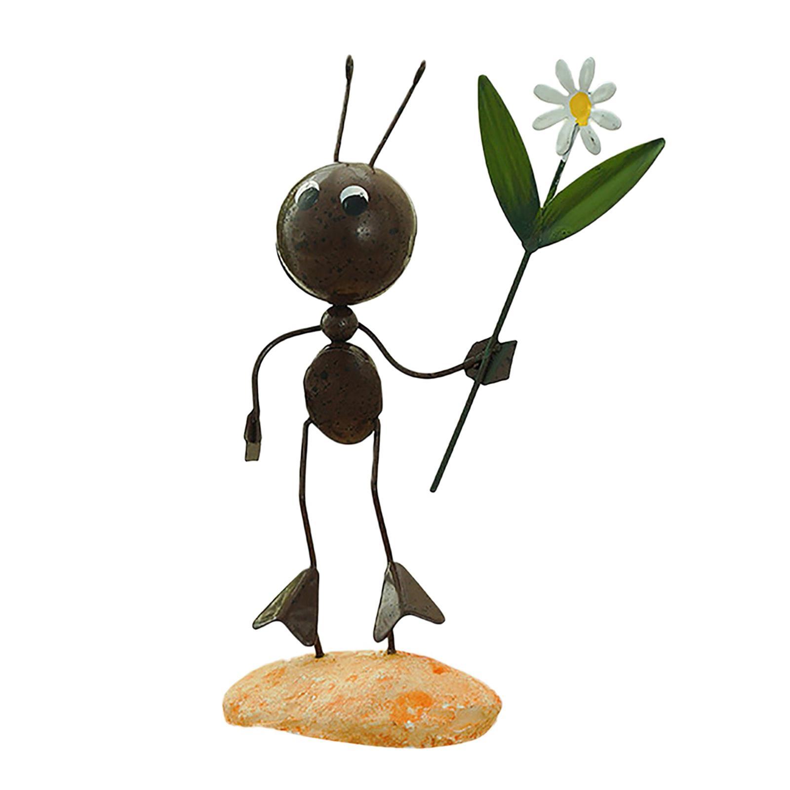Hình ảnh 2x Creative Cute Ant Figurine Sculpture Model Home Office Desktop Decor