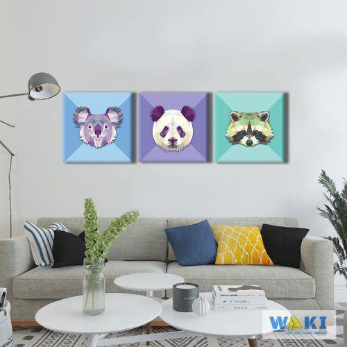 Bộ tranh canvas “3 chú gấu”- W112