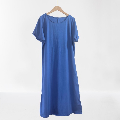 Váy đầm nữ ngắn tay chất vải cotton thoáng mát nhiều màu mã VAV0383