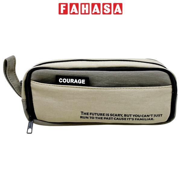 Bóp Viết Vải Courage - Yipin 17951 - Màu Xám