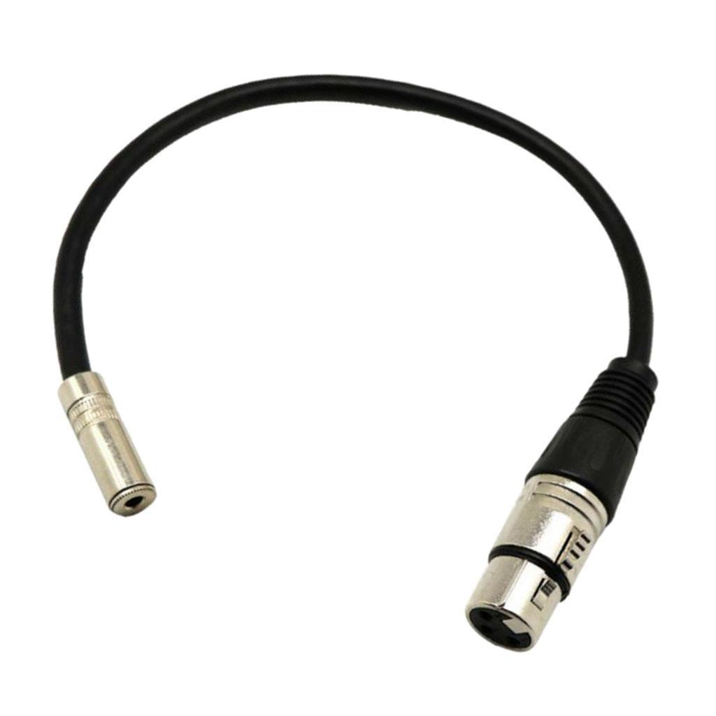 3.5mm Stereo Jack Female To XLR Male Audio Adapter Extension Cable