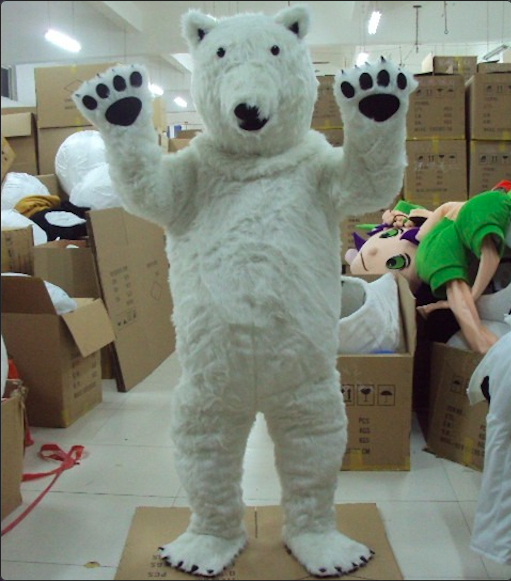 Mascot gấu trắng bắc cực