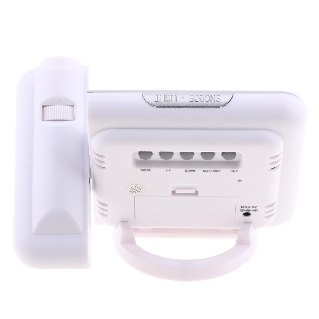 Alarm Clock LED Projection Alarm Clock With Weather Station Backlight