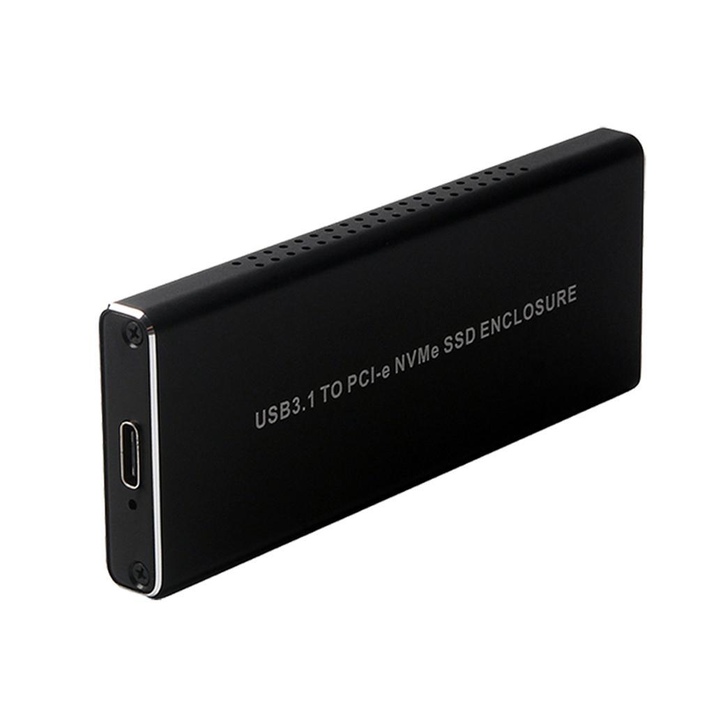 M.2 NVME to USB C 3.1 Type C 10Gbps Enclosure PCI-E SSD External Drive Box