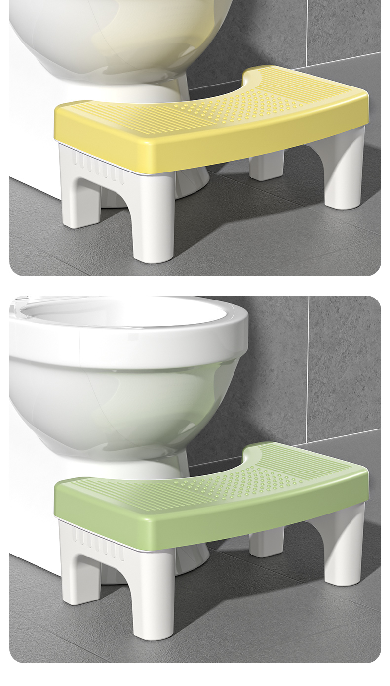 Ghế kê chân đi toilet tạo góc nghiêng 35 độ dễ dành đi vệ sinh hơn (giao màu ngẫu nhiên)