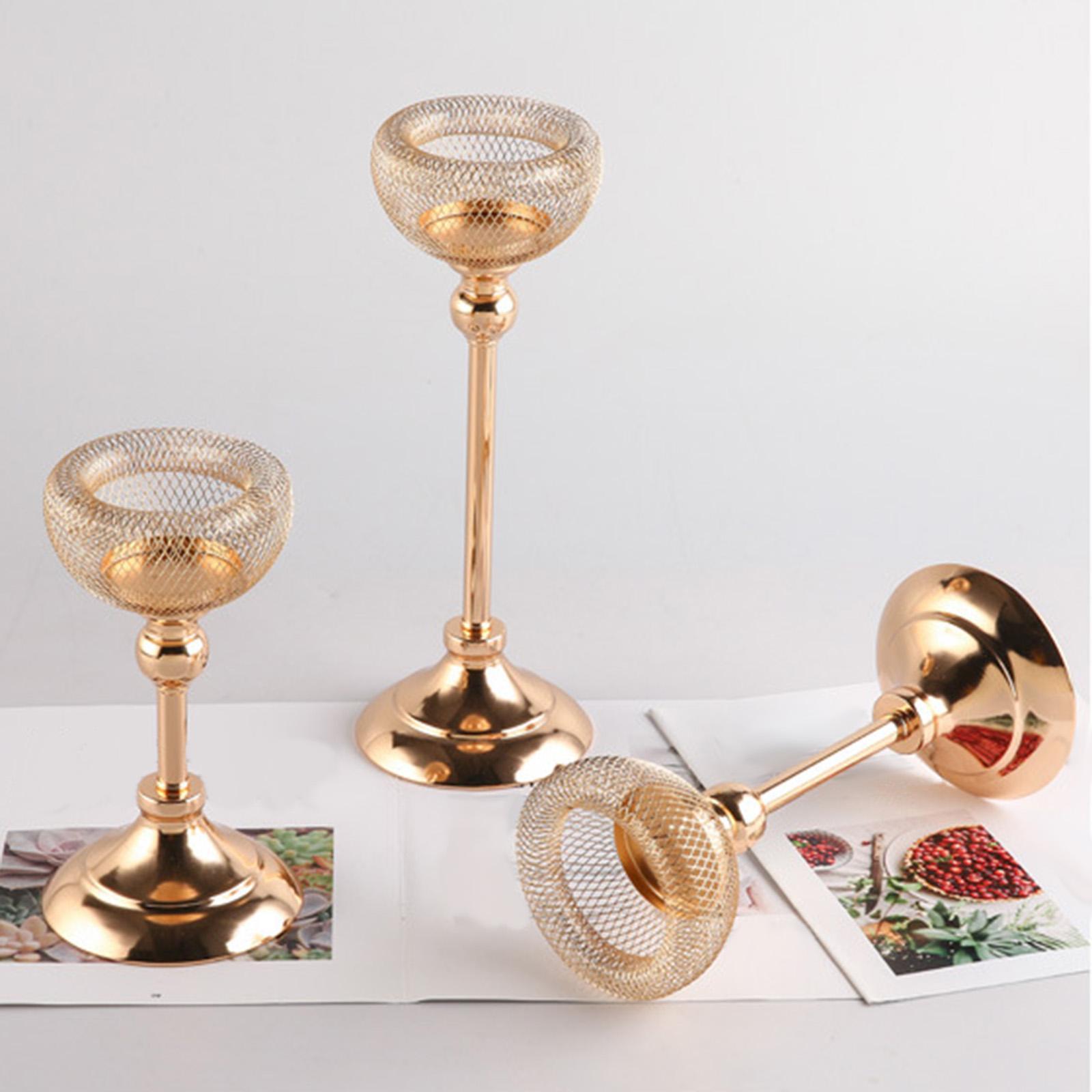Pillar Candle Holder Pillar Candle Stand Decorative Elegant European Style Home Decor Tealight Holder Candlestick Holders for Wedding Mantel