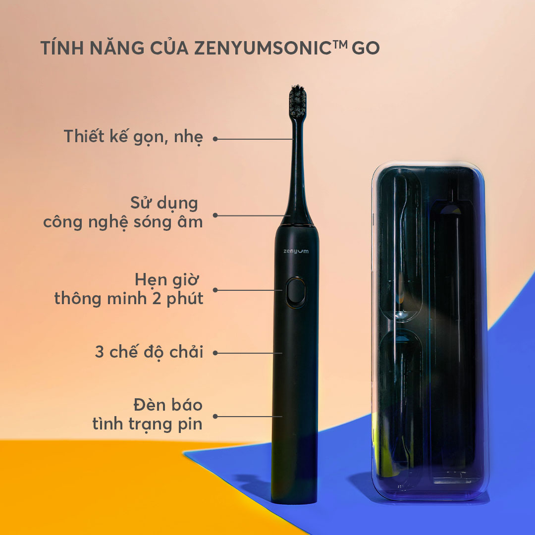 Bàn Chải Điện Sonic Go - 1 Bàn Chải Trắng/ Đen