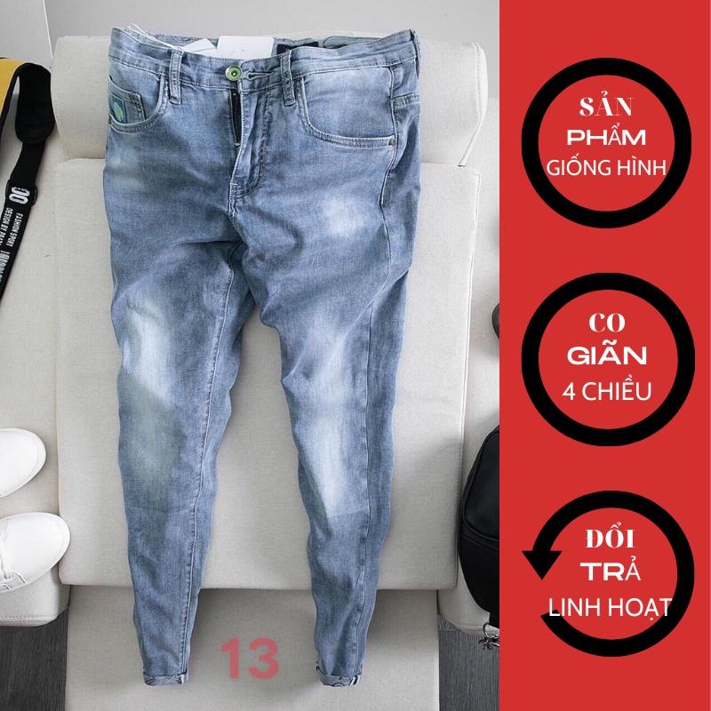 Quần Jean Cao Cấp Màu Đen, Không Phai Màu Quần Bò VOZODO 13
