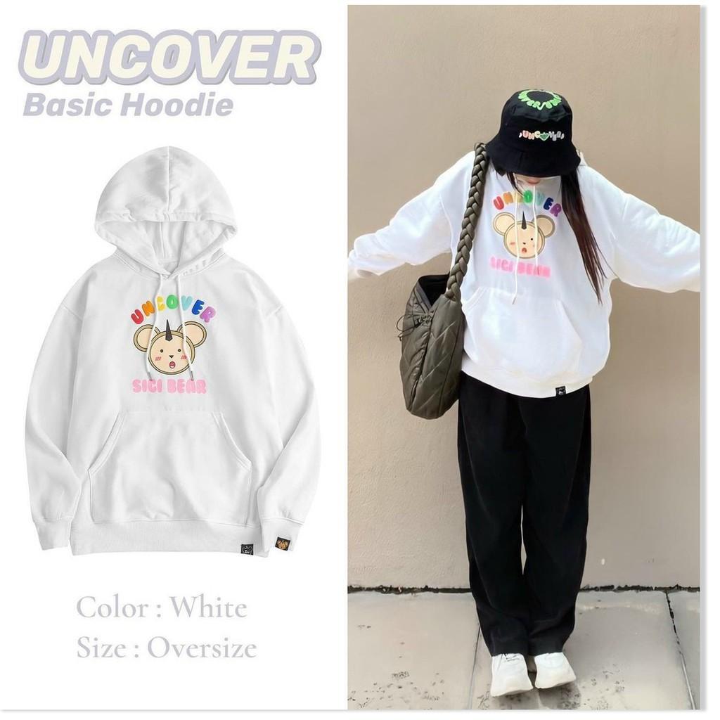 HOODIE SWEATSHIRT CÓ TÚI IN MẶT GẤU UNCOVER TP B.BY