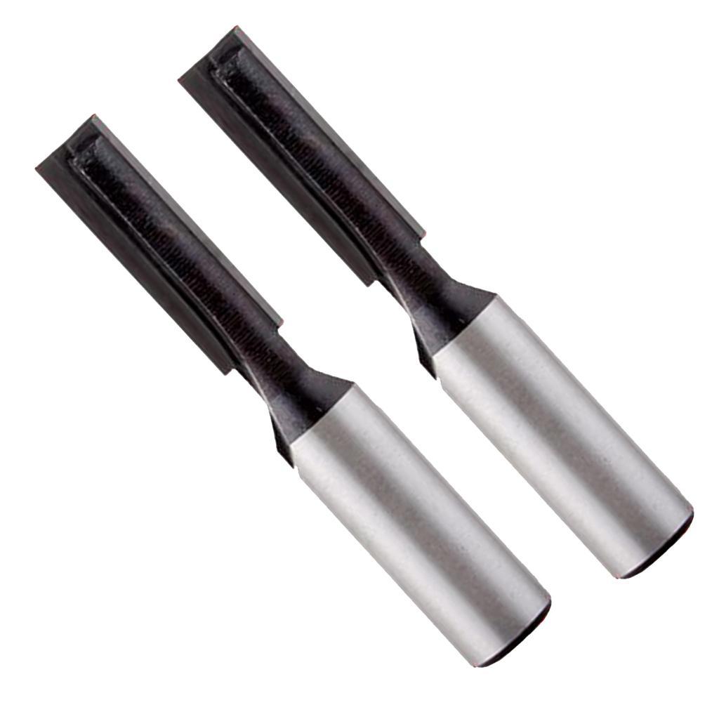 2 Pieces Carbide Straight Dado Router Bit Wood Milling Cutter Woodworking Tool 8