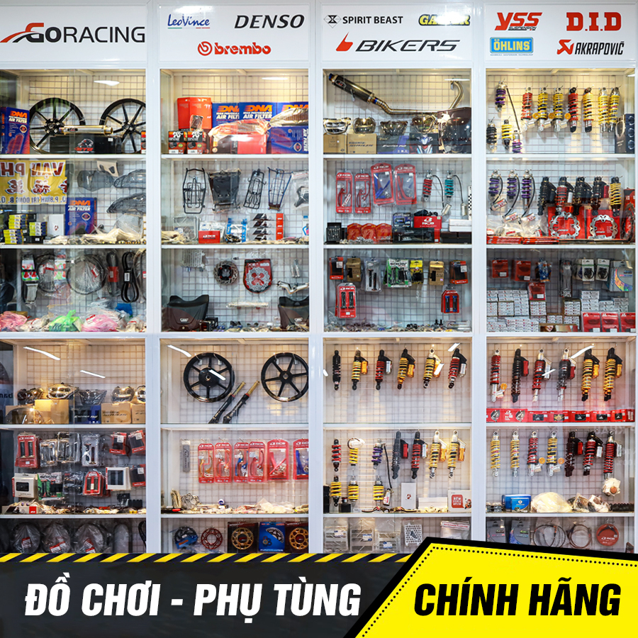 Phuộc RCB E2 ty vàng cho Exciter 150, Exciter 155, Exciter 135. Chính hãng. BH 12 tháng