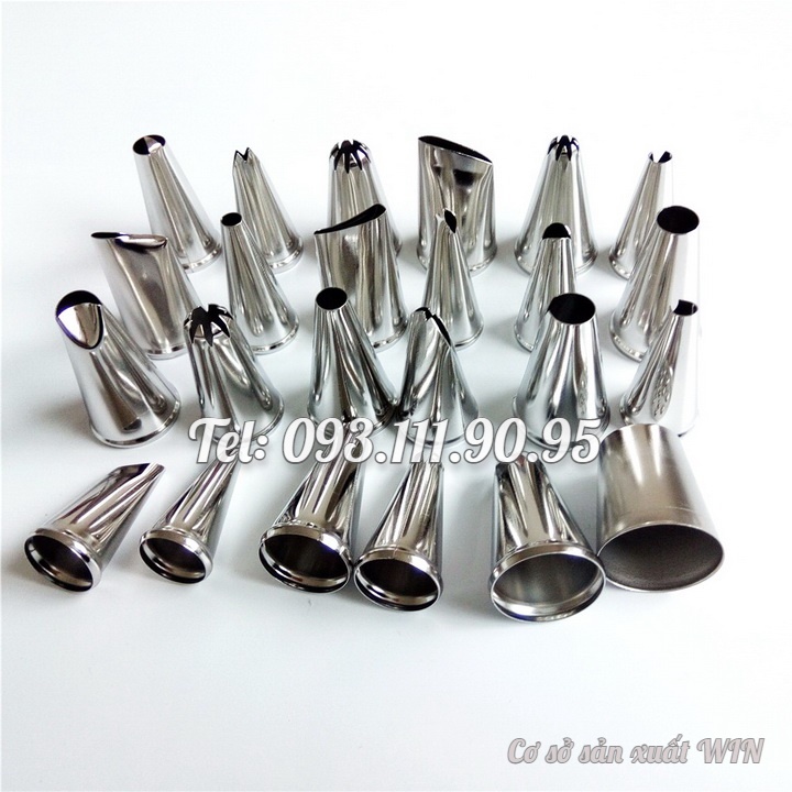 Bộ 24 đuôi bắt bông kem – Bộ dụng cụ làm bánh kem – Mã số Q 1035