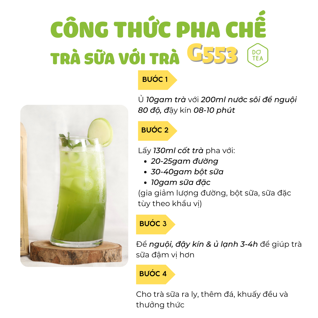 Trà Xanh Hoa Lài Gói 500g - 100g