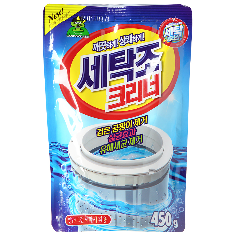 Bộ 5 gói bột tẩy lồng máy giặt Sandokkaebi Korea 450g