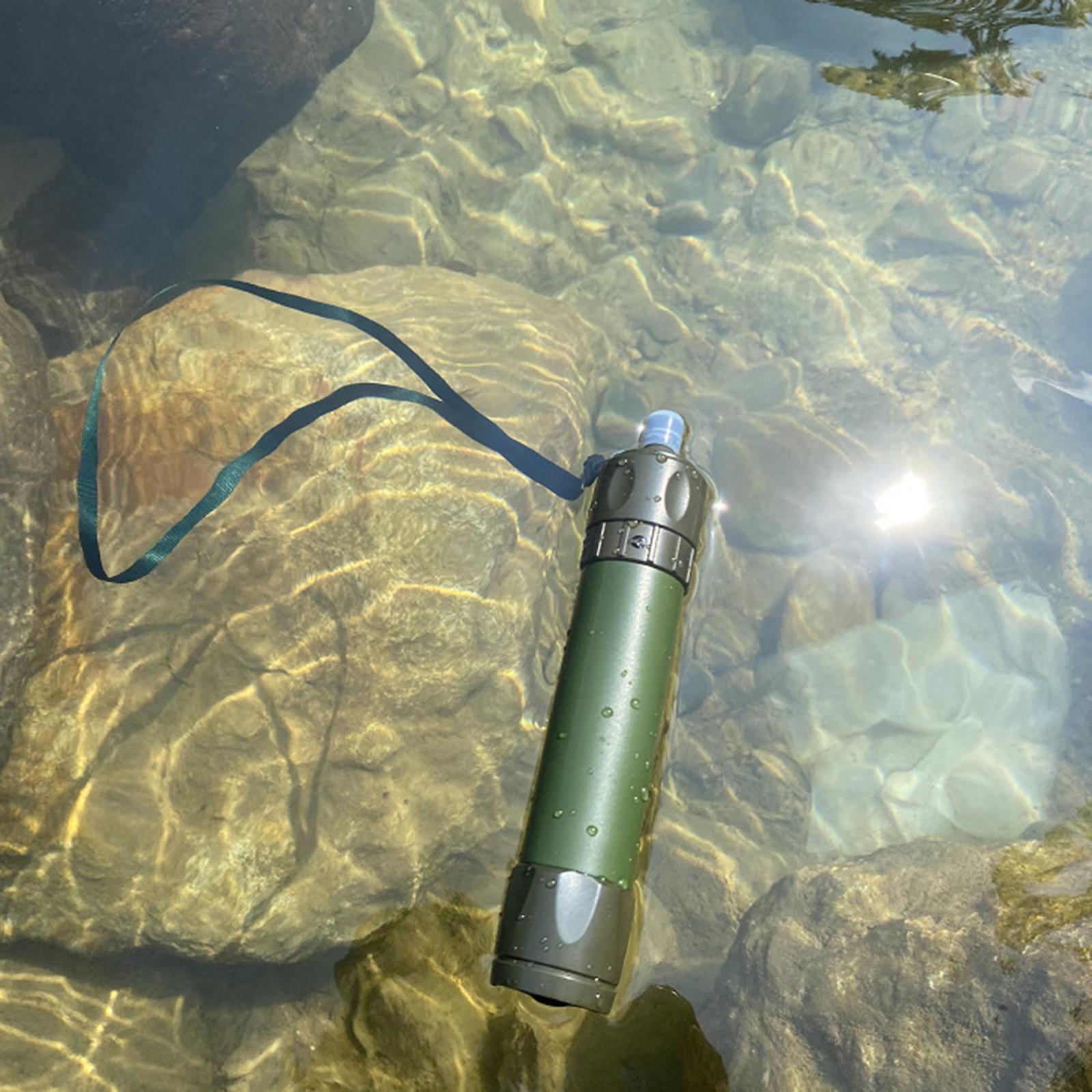 2x Portable Water Filter Purifier Filtration System Camping Hiking Travel