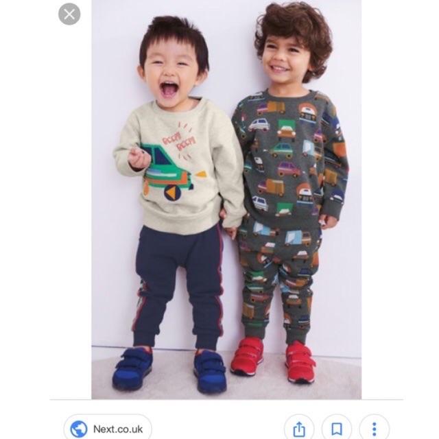 Bộ nỉ da cá ô tô cho bé