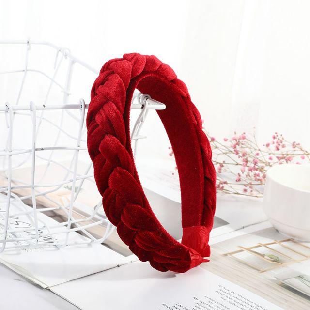 Băng đô tóc mấn nhung tết phối áo dài cách tân