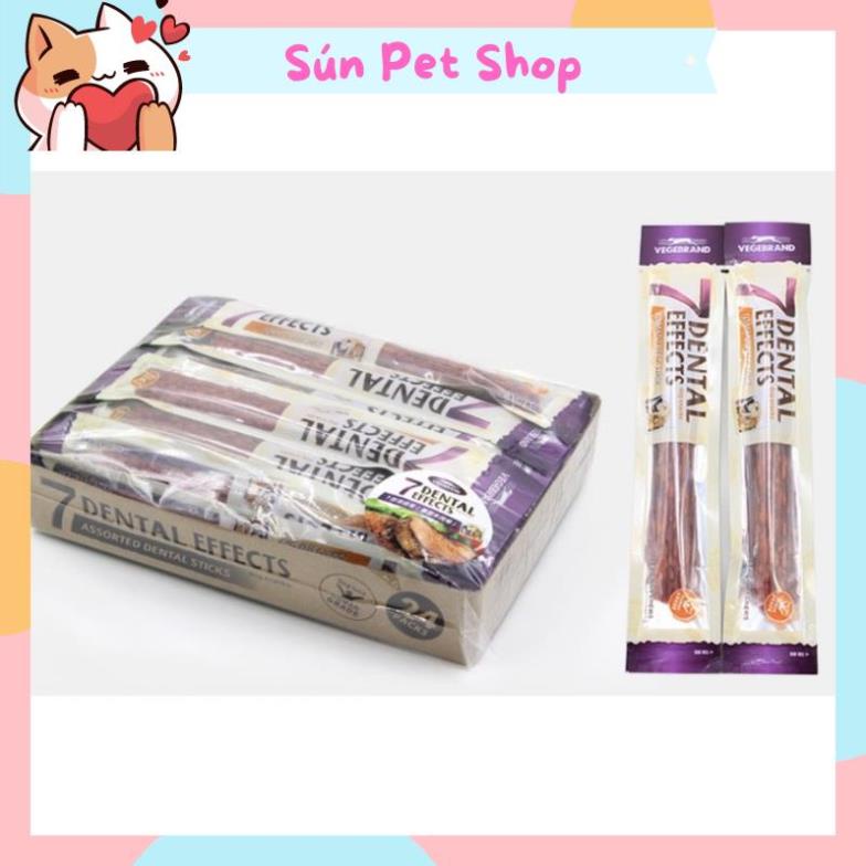 Que gặm làm sạch răng thơm miệng cho chó mèo 7 Dental Effects (Thanh snack cho thú cưng)
