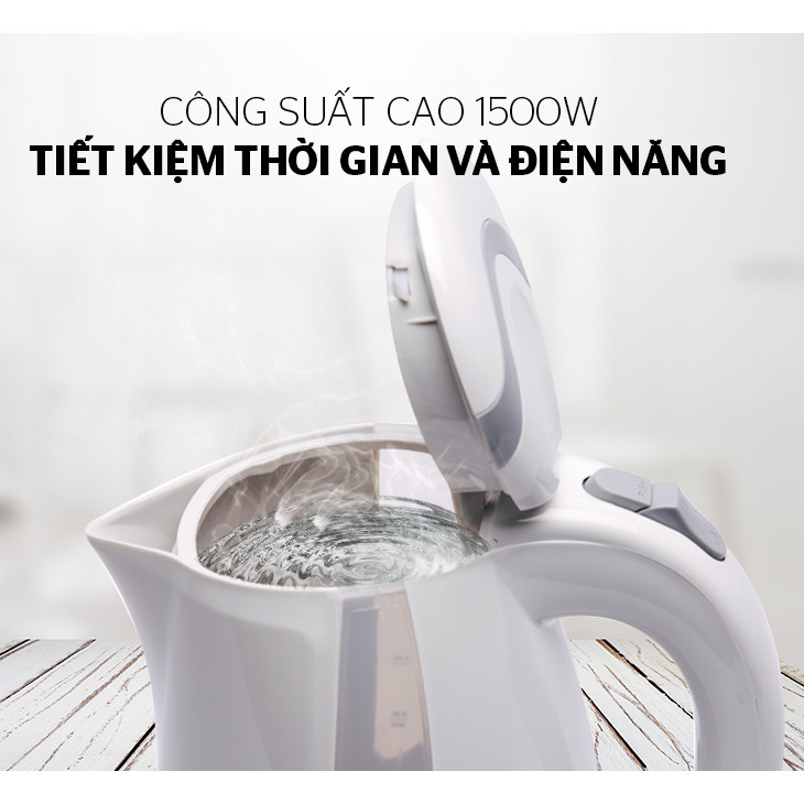 Ấm siêu tốc nhựa Sunhouse SHD1300 - Hàng Chính Hãng