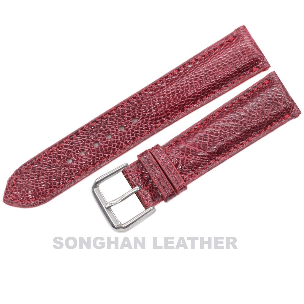 Dây Đồng Hồ.Dây Da Đà Điểu Gắn Chốt Thông Minh Kèm Khóa Kim Cao Cấp Chính Hãng Songhan Leather.Nhiều Size, Nhiều Màu.BẢO HÀNH 6 THÁNG