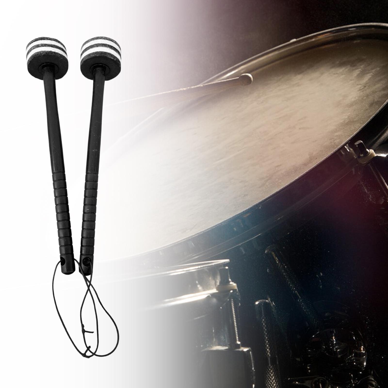 2 Pieces Drum Mallets Bass Percussion Mallets for Players Drum trumpet