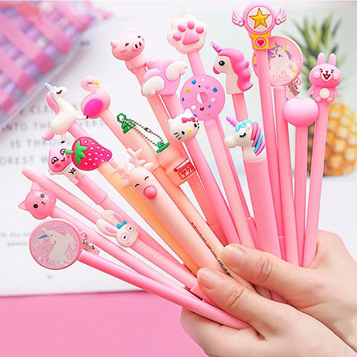 COMBO MỰC TÍM 20 CÂY BÚT BI NƯỚC HOẠT HÌNH UNICORN - JL - (GIAO MẪU NGẪU NHIÊN)