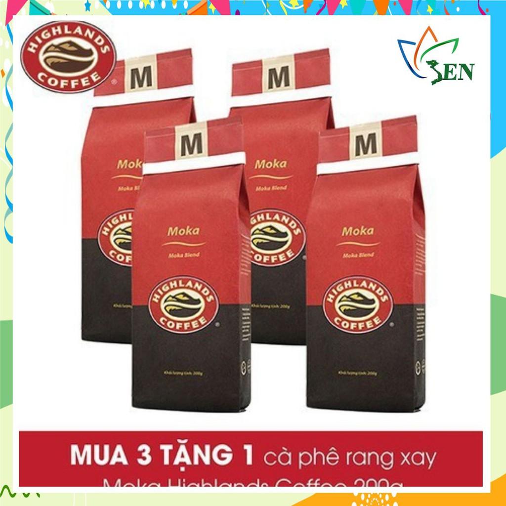[Moka Blend] Mua 3 gói tặng 1 gói Cà phê Rang xay Moka Highlands Coffee 200g