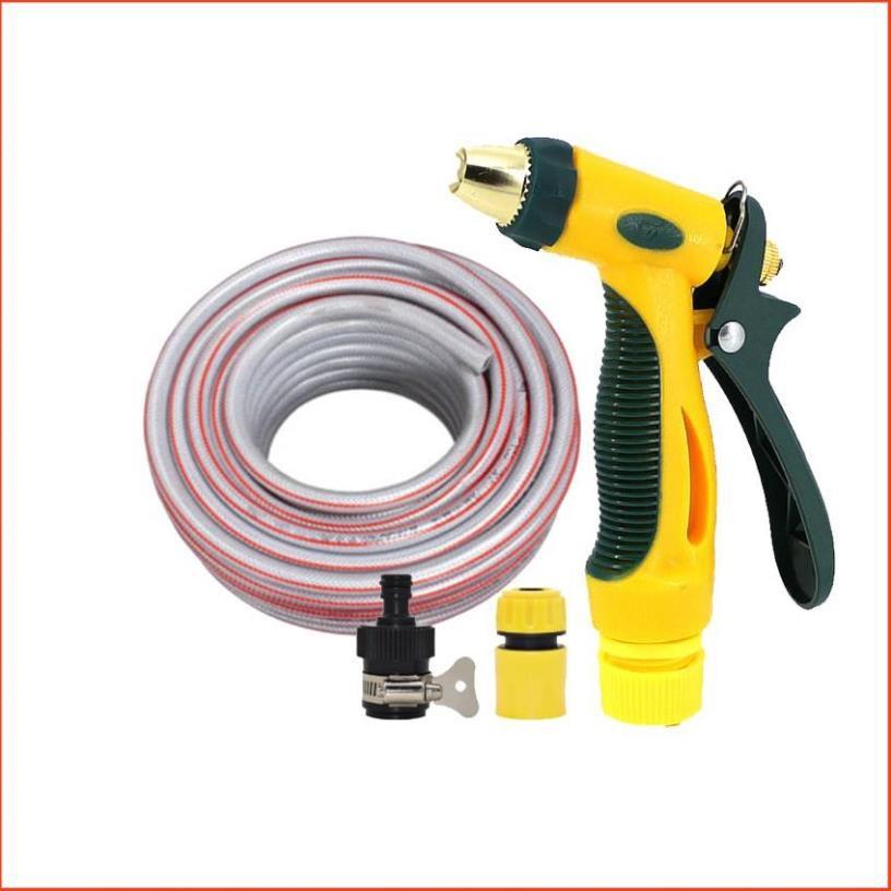 Bộ dây vòi xịt nước rửa xe,tưới cây tăng áp 3 lần 7-10m 206317