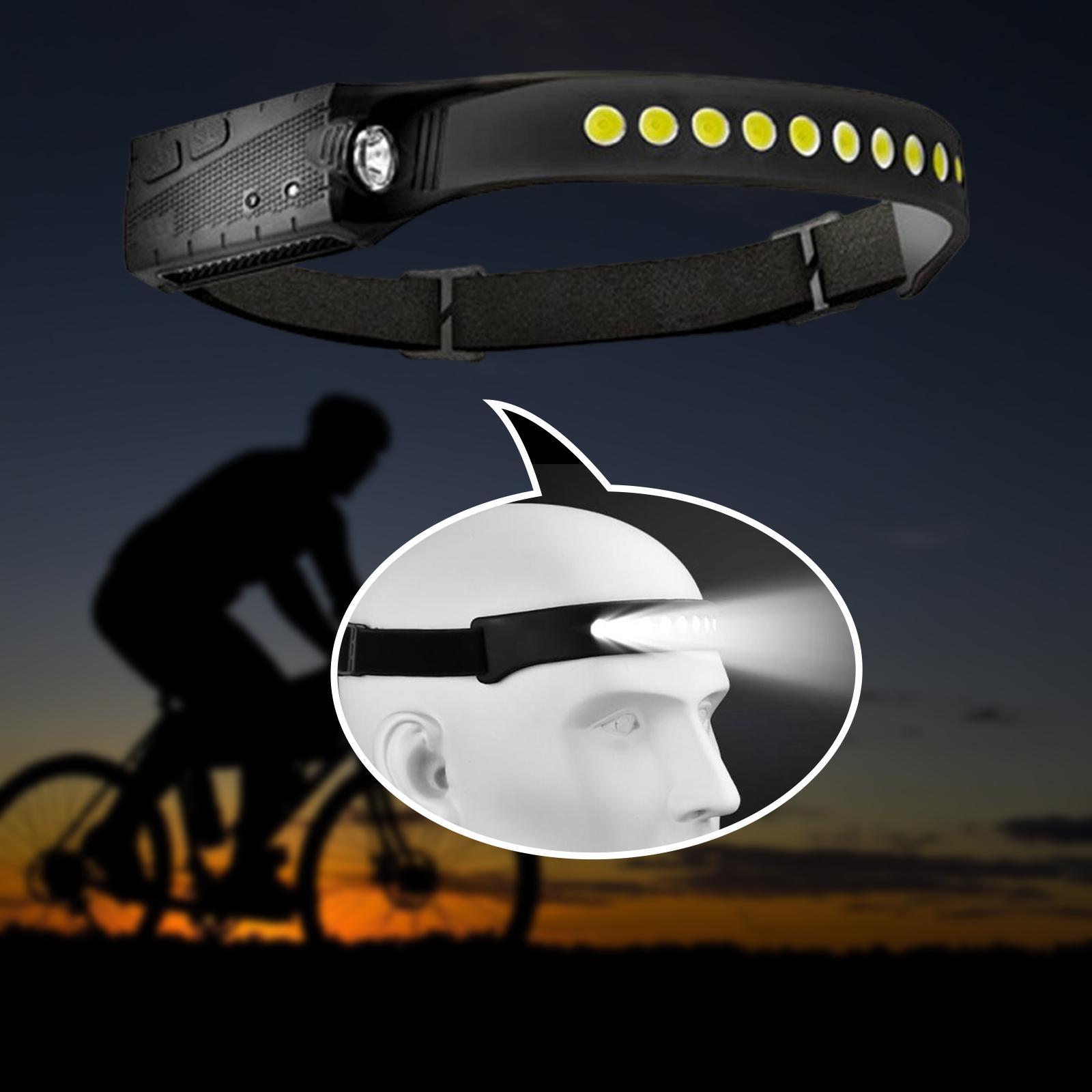 COB LED  Work Light Bar Head Band Lamp Headlight for Night Running