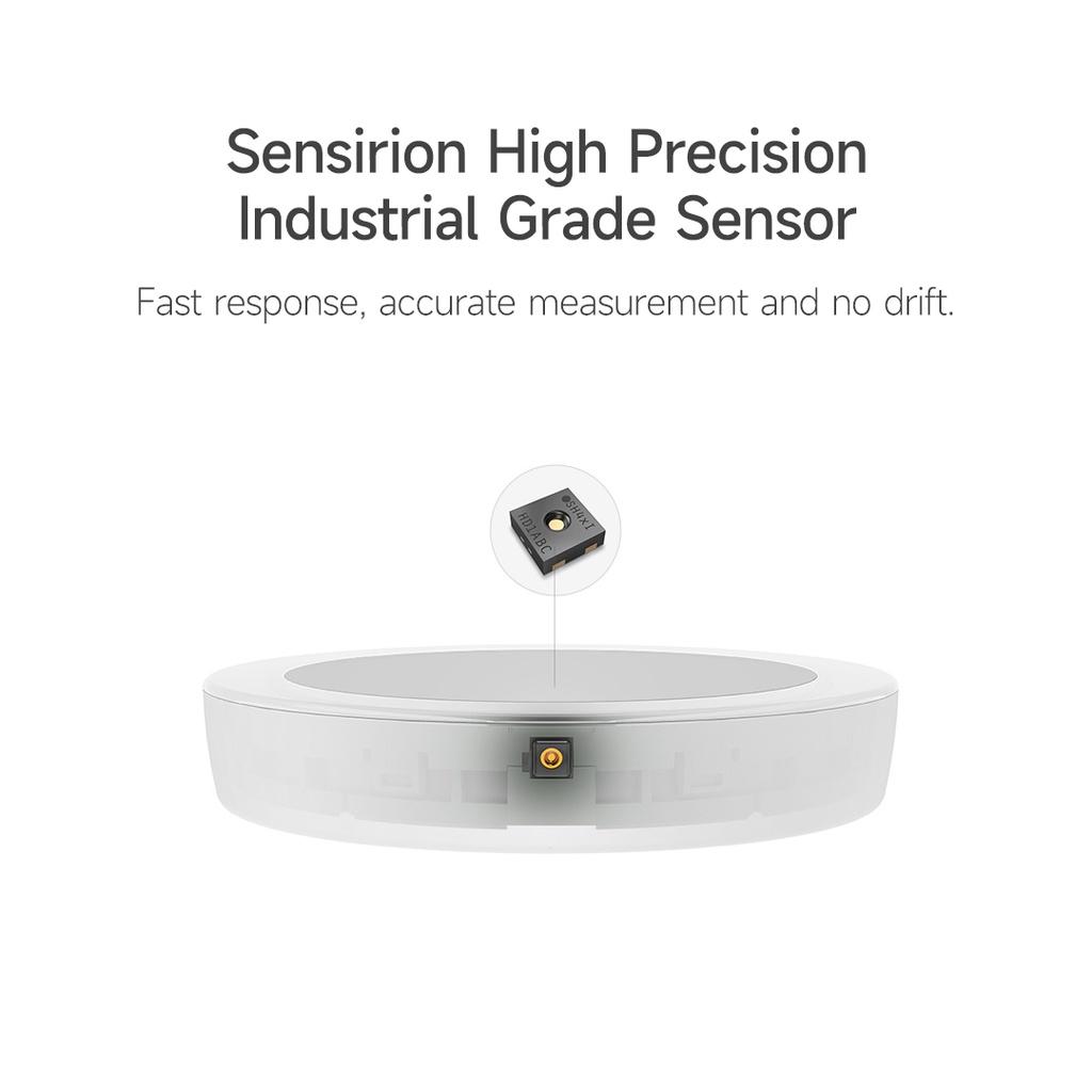 Đồng Hồ Đo Nhiệt Độ Và Độ Ẩm Thông Minh Kết Nối Bluetooth Độ Chính Xác Cao Màn Hình Điện Tử Hỗ Trợ Apple Homekit Và Siri