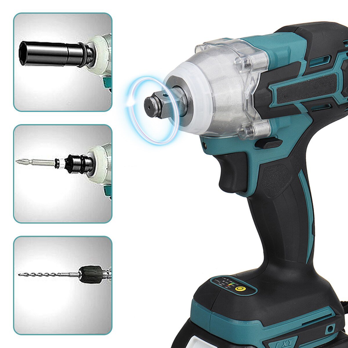 Máy vặn vít, tua vít không chổi than, sạc pin Lithium