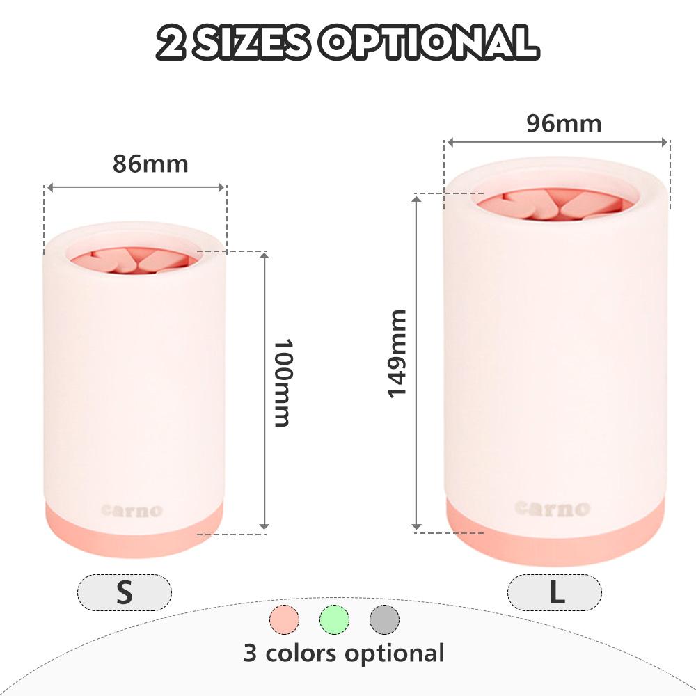 Máy rửa chân thú cưng cầm tay có bàn chải Silicone chất liệu cao cấp, bền, chống vỡ