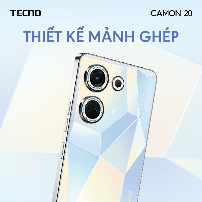 Hình ảnh Điện thoại Tecno CAMON 20 8GB/256GB - Camera 64MP + 32MP | 5000 mAh | Sạc nhanh 33W | 6.7'' FHD AMOLED - BH 13 Tháng - Hàng Chính Hãng