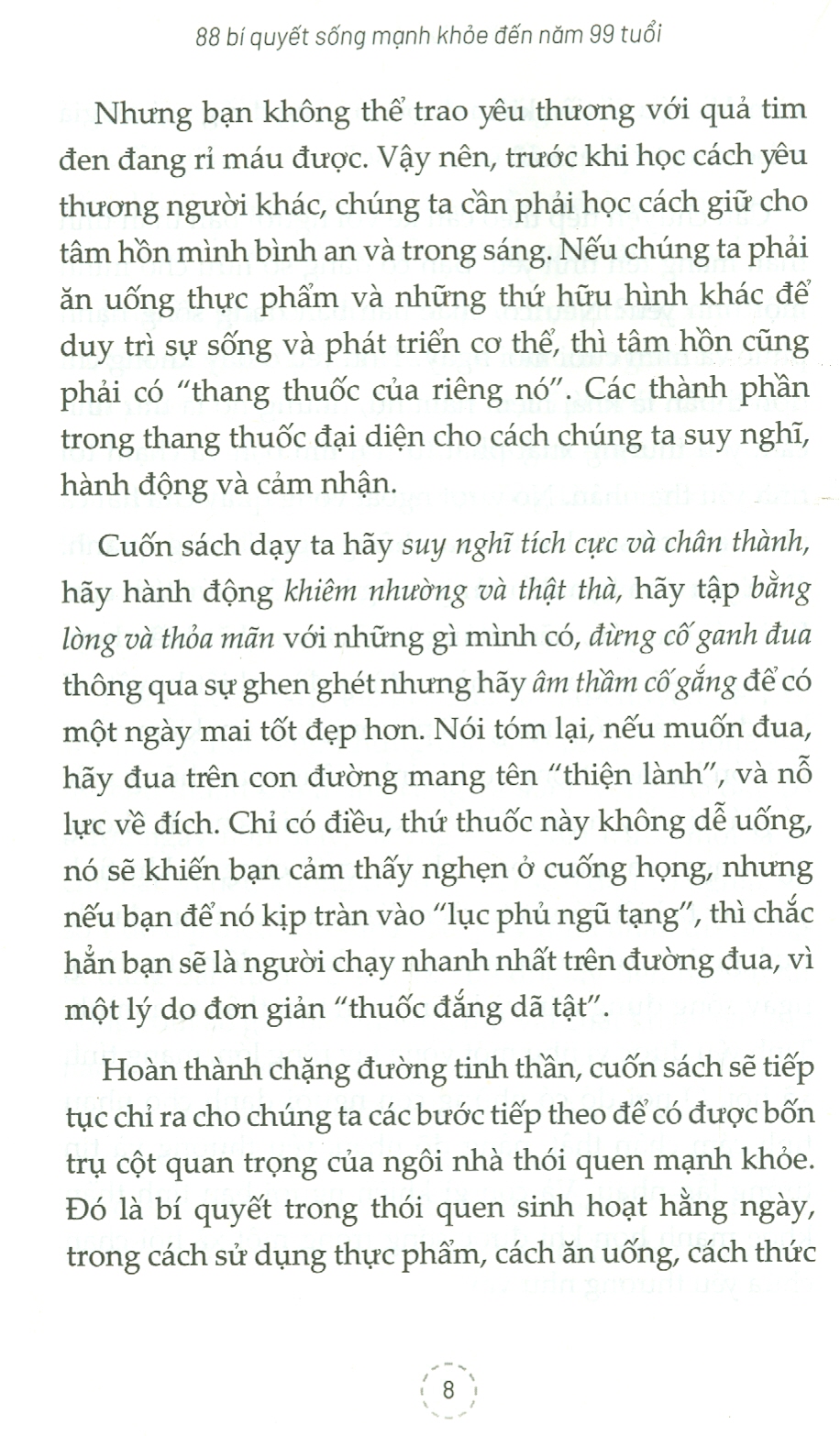88 Bí Quyết Sống Mạnh Khỏe Đến Năm 99 Tuổi