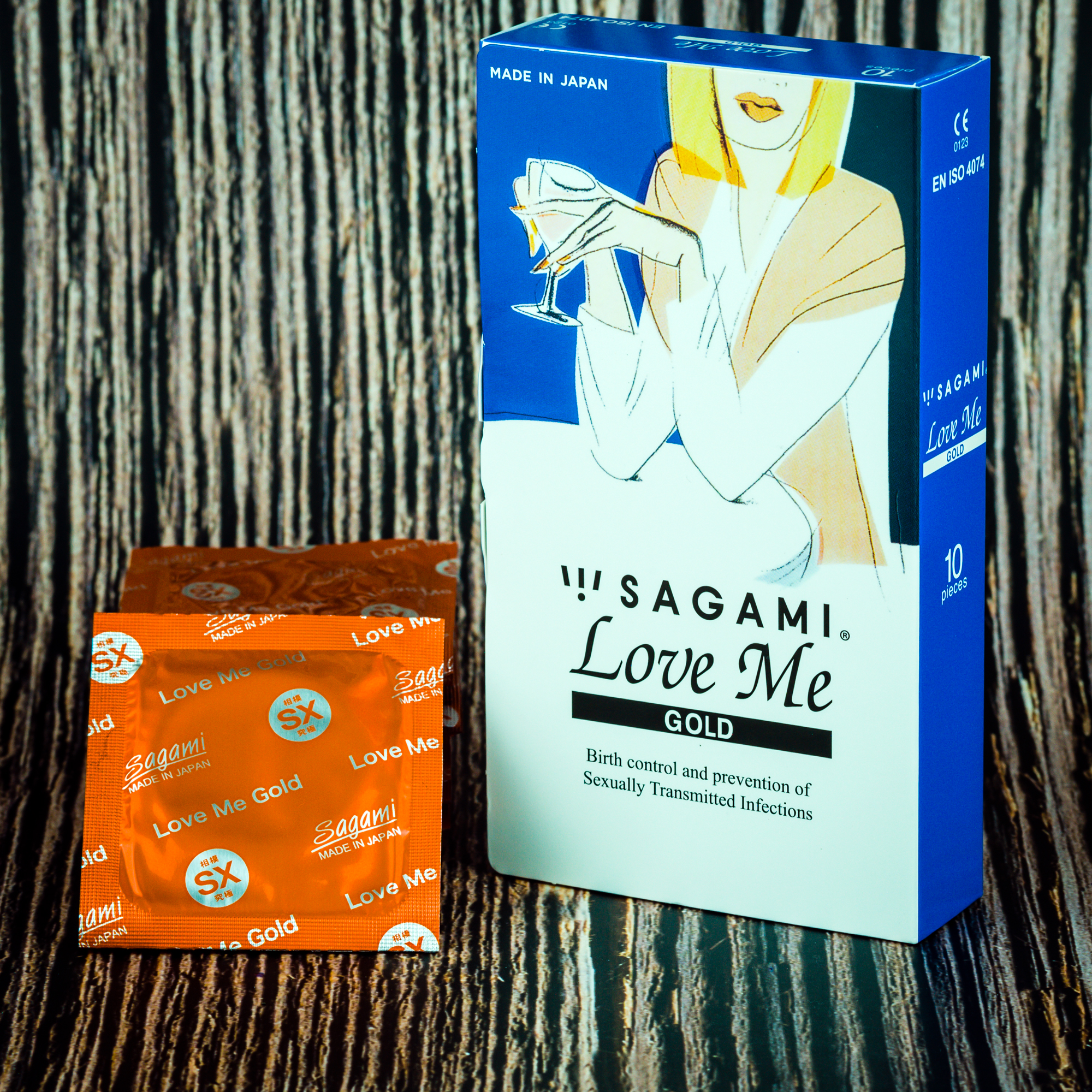 Bao Cao Su Sagami Love Me Gold - Mẫu Mới - Made In Japan - Hộp 10 Cái