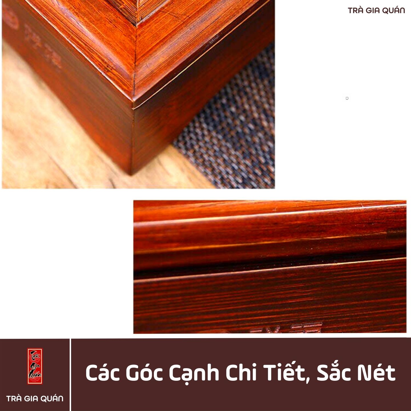 Khay Trà Tre Cao Cấp Lượn Chữ Nhật Kích Thước 50*29*6.3 KT 02